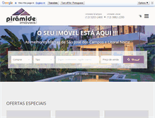 Tablet Screenshot of piramideimoveissjc.com.br